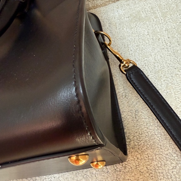 YSL Calfskin Monogram Baby Cabas Black - Picture 10 of 14